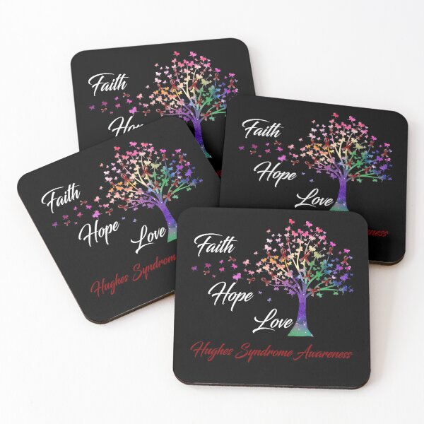 Item preview, Ribbon Tree Faith Hope Love Hughes Syndrome Awareness designed and sold by Tadmab.