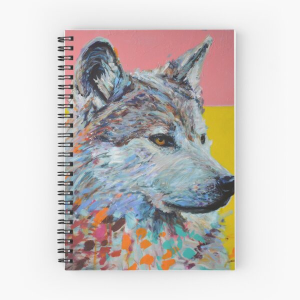 Item preview, Orthodox Wolf, expressive wolf painting. designed and sold by Cat Leonard.