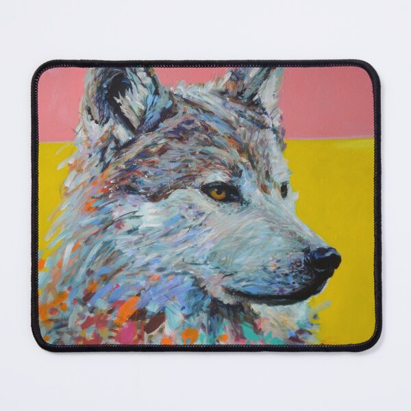 Item preview, Orthodox Wolf, expressive wolf painting. designed and sold by Cat Leonard.