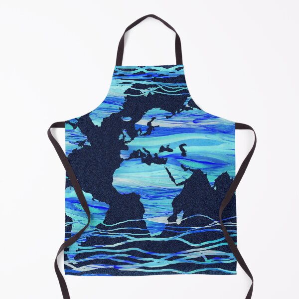 Item preview, Colorful Map Of The World Vivid Watercolor On Dark Background VI designed and sold by Irina Sztukowski.