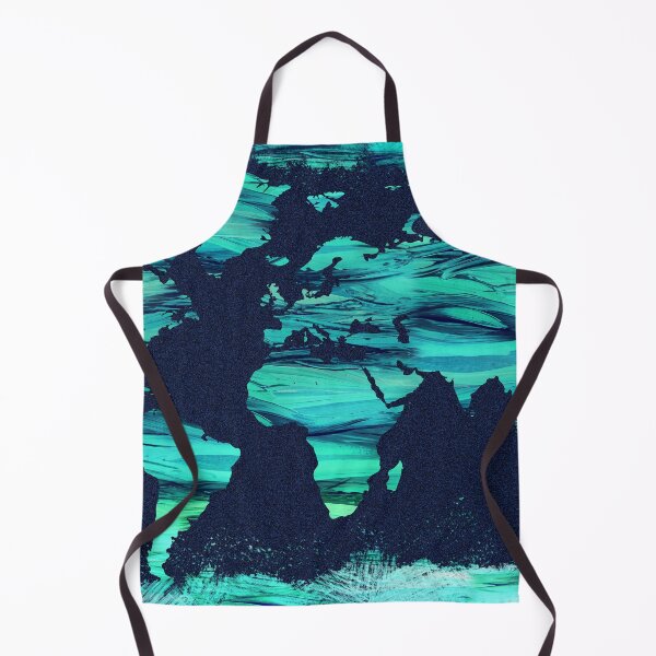 Item preview, Colorful Map Of The World Vivid Watercolor On Dark Background VII designed and sold by Irina Sztukowski.