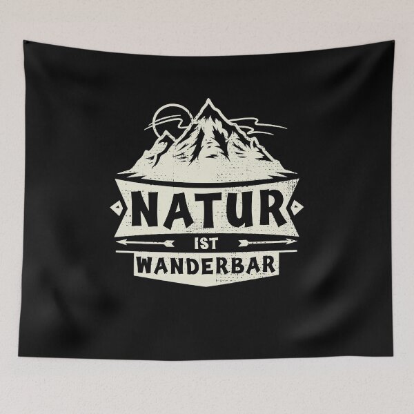 Item preview, Nature Can Be Hiked, Funny Sayings Mountains Hike designed and sold by Kuma518.