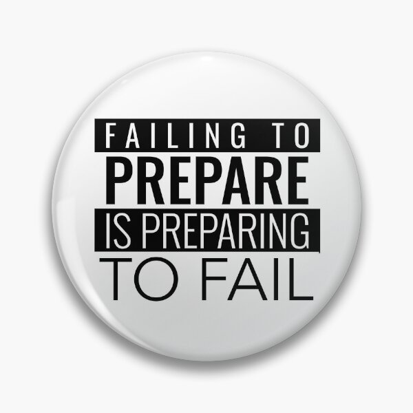 Item preview, FAILING TO PREPARE IS PREPARING TO FAIL MOTIVATIONAL WALLART designed and sold by SuccessfulVibes.