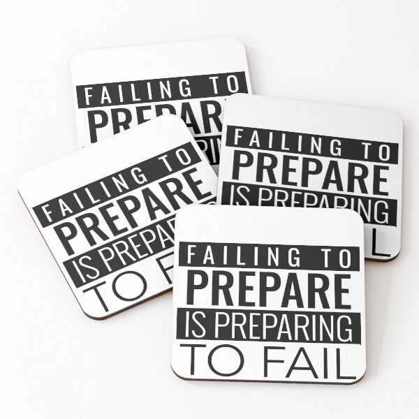 Item preview, FAILING TO PREPARE IS PREPARING TO FAIL MOTIVATIONAL WALLART designed and sold by SuccessfulVibes.
