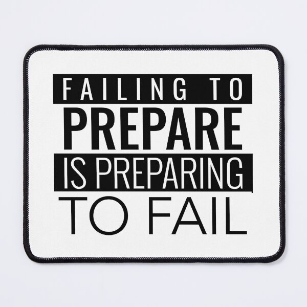 Item preview, FAILING TO PREPARE IS PREPARING TO FAIL MOTIVATIONAL WALLART designed and sold by SuccessfulVibes.