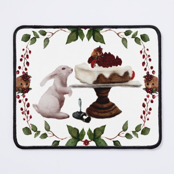 Item preview, Beatrix Potter Inspired Birthday Watercolor Cake and Berries is Baby Rabbit, mouse, and button mushrooms designed and sold by Monica Laipple.