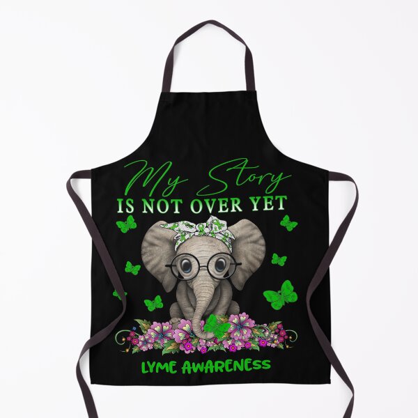 Item preview, Cute Elephant My Story Is Not Over Yet Lyme Awareness designed and sold by Adropine.