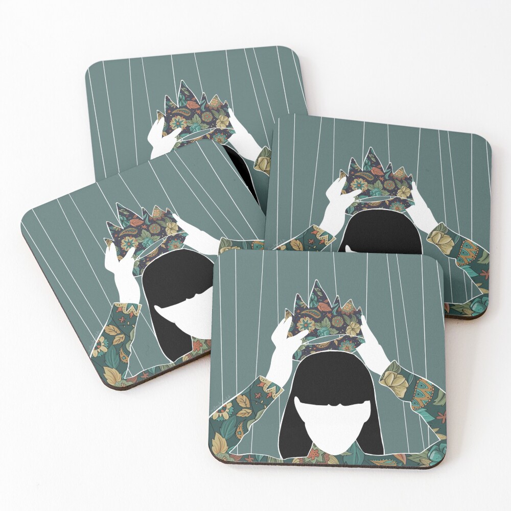 Aperçu de l'œuvre Dessous de verre (lot de 4) créée et vendue par mallorybernard.