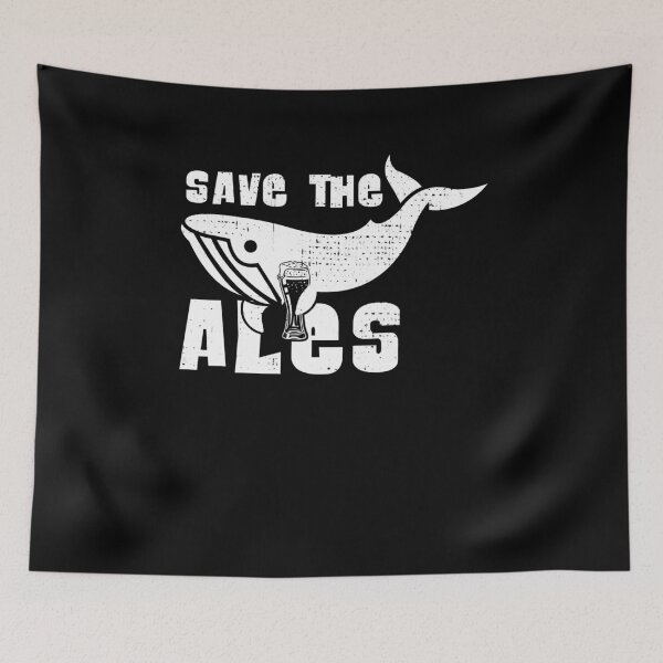 Item preview, Ale Saves Whales Beer Funny Sayings Gift Idea designed and sold by Kuma518.