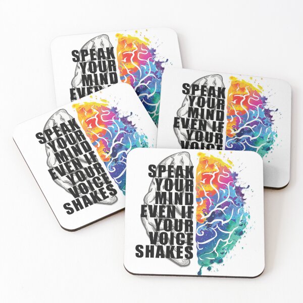 Item preview, R.B.G Speak Your Mind Even If Your Voice Shakes designed and sold by texturelux.