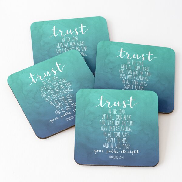 Item preview, Proverbs 3:5-6, Trust In The Lord With All Your Heart, Bible Verse, Watercolor Scripture Art designed and sold by aenaonartwork.