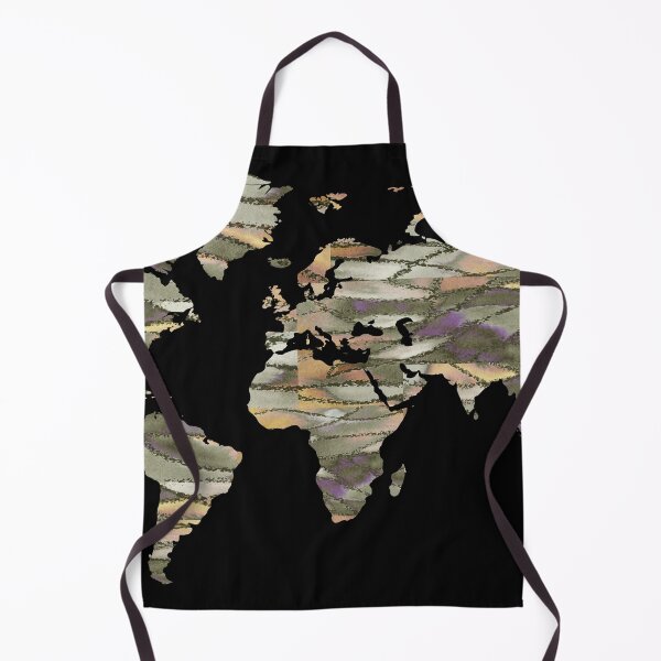 Item preview, Colorful Map Of The World Vivid Watercolor On Dark Background XVI designed and sold by Irina Sztukowski.