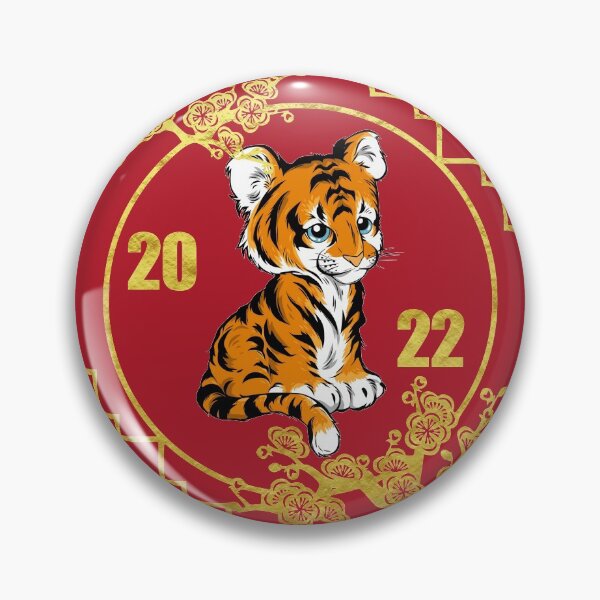 Item preview, Cute kawaii tiger for the chinese tiger new year 2022 designed and sold by Byfab.