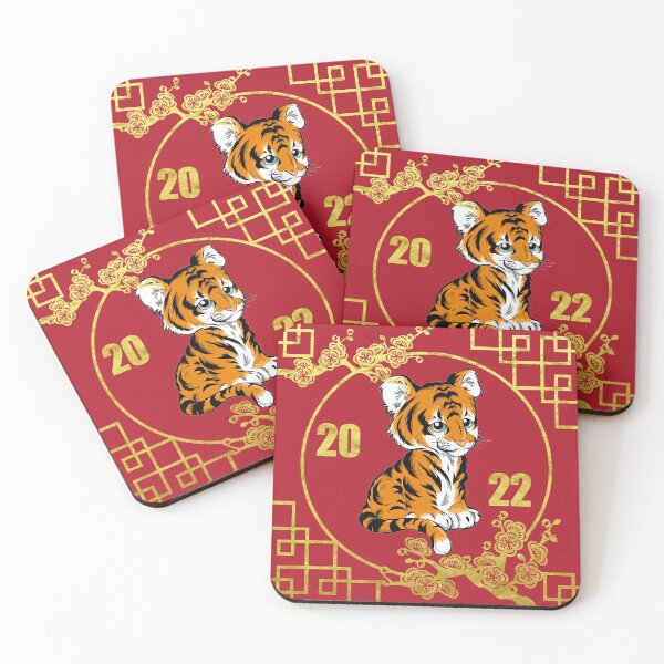 Item preview, Cute kawaii tiger for the chinese tiger new year 2022 designed and sold by Byfab.