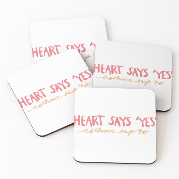 Item preview, Heart Says ‘Yes’, Asthma Says ‘No’ designed and sold by LaynsLeaf.