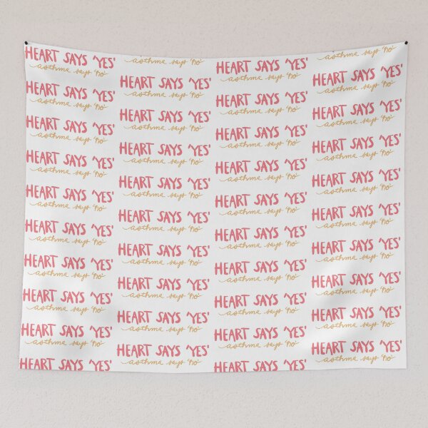 Item preview, Heart Says ‘Yes’, Asthma Says ‘No’ designed and sold by LaynsLeaf.