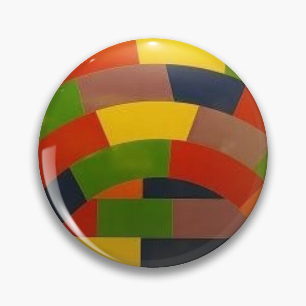 Motley Multicolored Rectangles with Wiggly Borders Pin