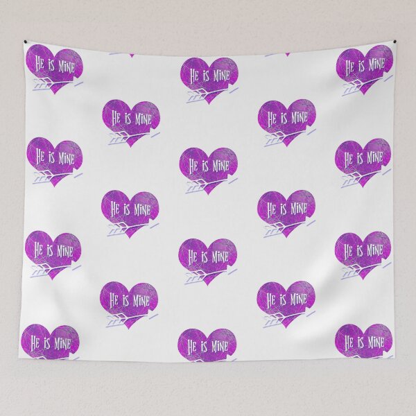 Item preview, He is Mine Valentine’s Day abstract Pink Network Heart with arrow   designed and sold by AMSonArt.