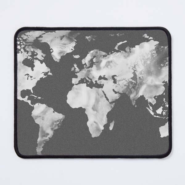 Item preview, Colorful Map Of The World Vivid Watercolor On Dark Background XXX designed and sold by Irina Sztukowski.