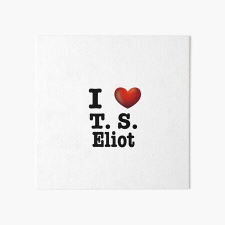 Item preview, I heart T. S. Eliot designed and sold by LittleRedChucks.