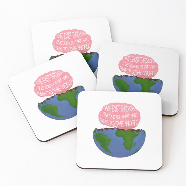Artikelvorschau, Wir existieren durch die Ideen, die wir der Welt geben Motivationszitat Sticker entworfen und verkauft von crossroadsts.