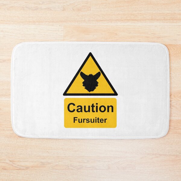 Item preview, Caution Fursuiter (Orange) designed and sold by ThatMooGuy.