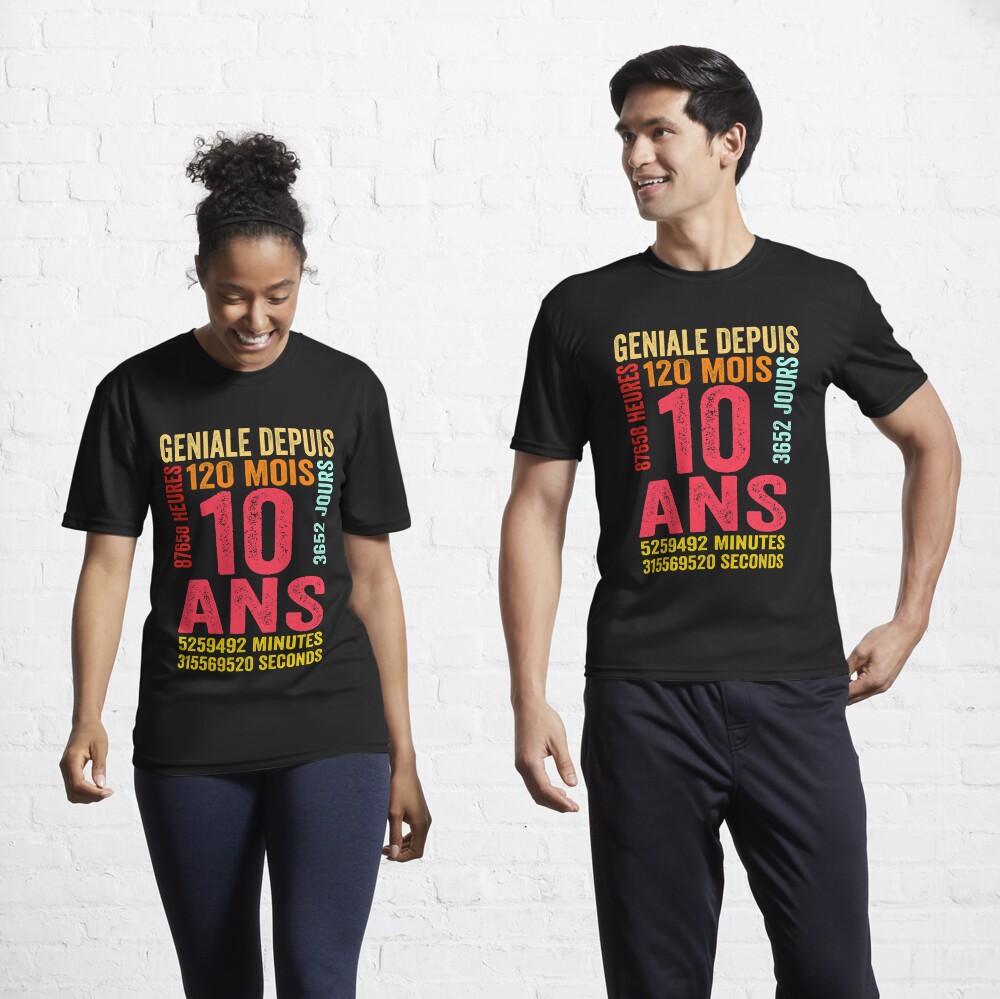 Cadeau d'anniversaire fille 10 ans: Genial depuis 10 ans Poster for Sale  by FamousShirts