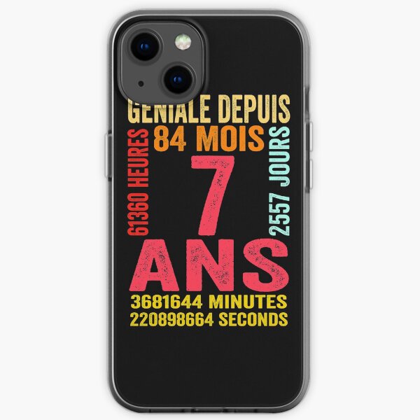 Cadeau D Anniversaire Garcon 7 Ans Genial Depuis 7 Ans Iphone Case For Sale By Famousshirts Redbubble