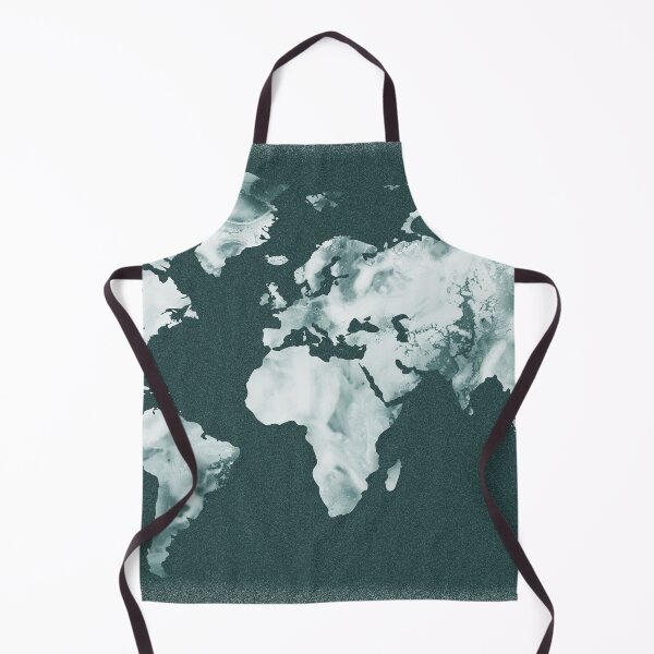 Item preview, Colorful Map Of The World Vivid Watercolor On Dark Background XXXI designed and sold by Irina Sztukowski.