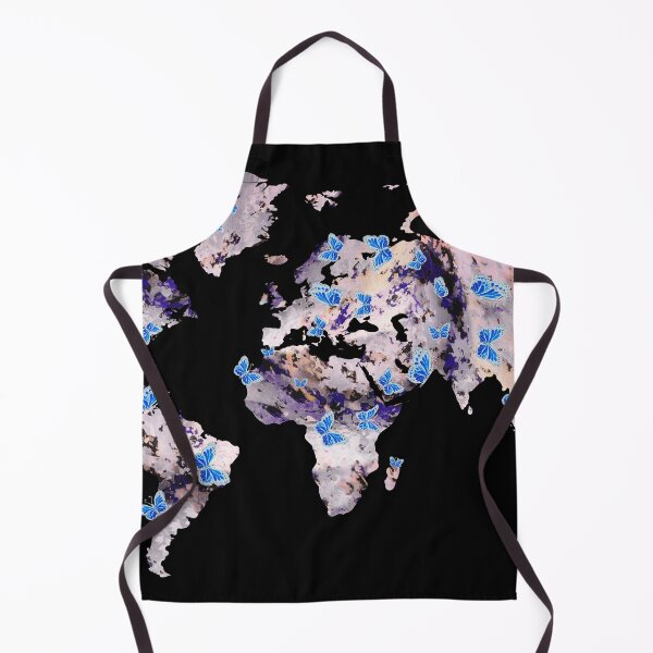 Item preview, Colorful Map Of The World Vivid Watercolor On Dark Background XXXIII designed and sold by Irina Sztukowski.