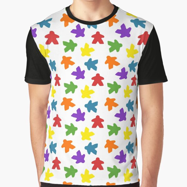 Colored Meeple Board Game T-Shirt – Teebletop