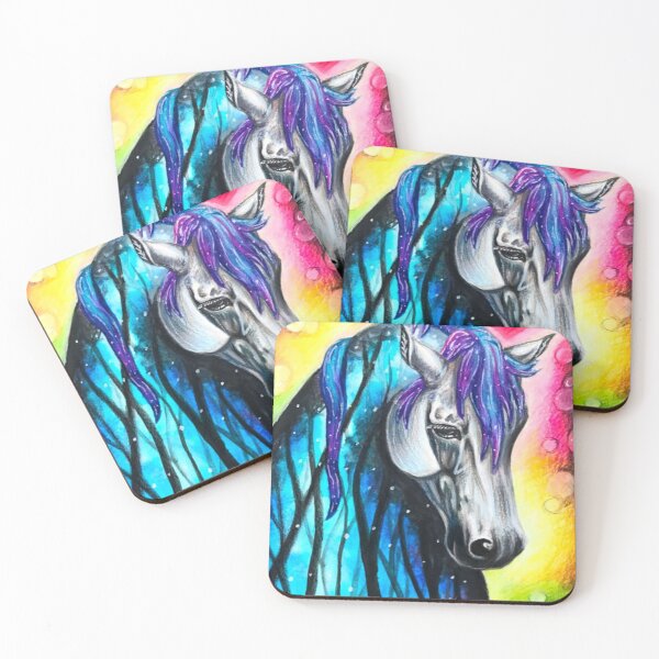 Item preview, Rainbow Forest Watercolor Horse designed and sold by Lady-Lilac.