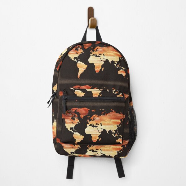 Item preview, Colorful Map Of The World Vivid Watercolor On Dark Background XXXIX designed and sold by Irina Sztukowski.