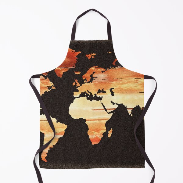 Item preview, Colorful Map Of The World Vivid Watercolor On Dark Background XXXIX designed and sold by Irina Sztukowski.