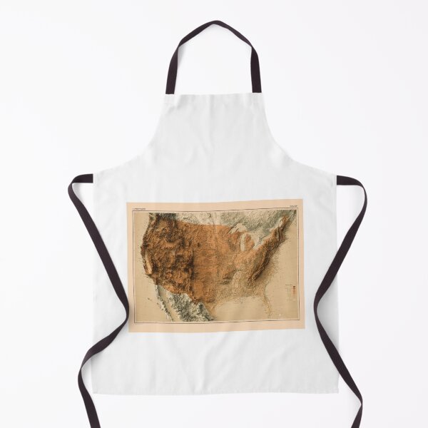 Item preview, 1911 Relief Map of the United States 3D digitally-rendered Option 2 designed and sold by ThinkAboutMaps.