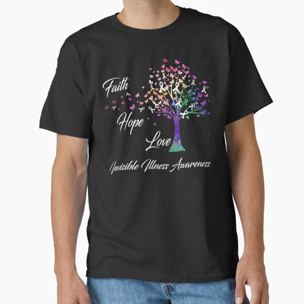 Item preview, Ribbon Tree Faith Hope Love Invisible Illness Awareness designed and sold by Tadmab.