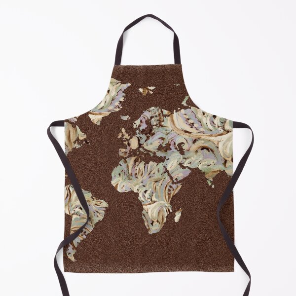 Item preview, Colorful Map Of The World Vivid Watercolor On Dark Background XL designed and sold by Irina Sztukowski.