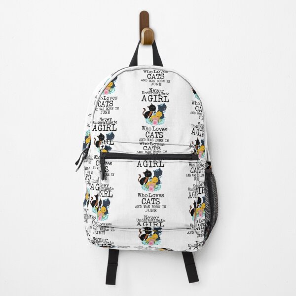 Item preview, Never Underestimate A Girl Who Loves Cats And Was Born In June ,Cute Funny Quote For Cat Lovers designed and sold by pedrored369.