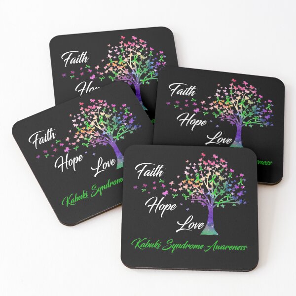 Item preview, Ribbon Tree Faith Hope Love Kabuki Syndrome Awareness designed and sold by Tadmab.