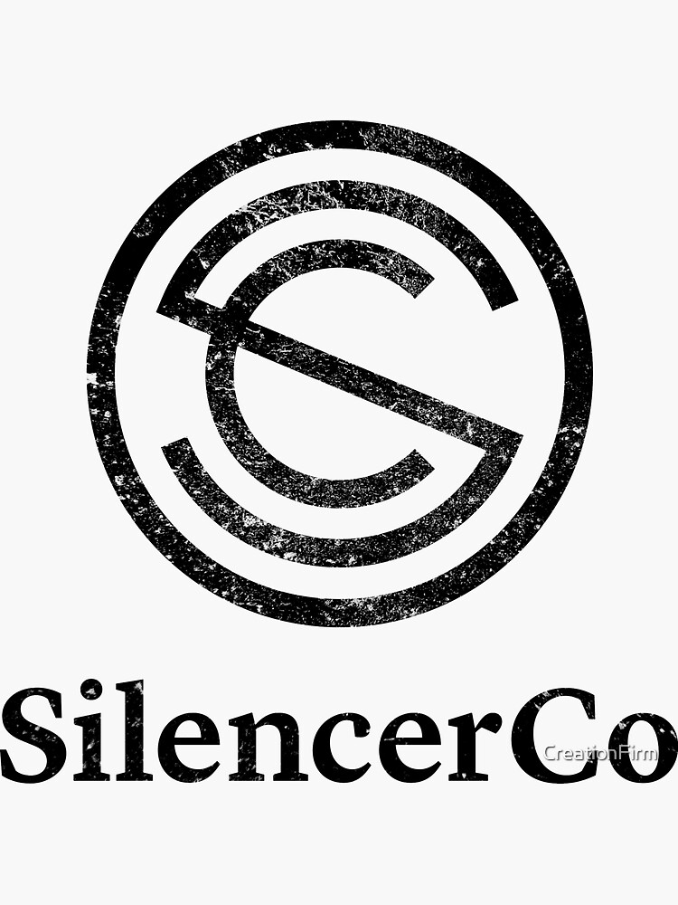 Imagen 3 de 3, Pegatina con la obra SilenciadorCo Silenciador Co, diseñada y vendida por CreationFirm.