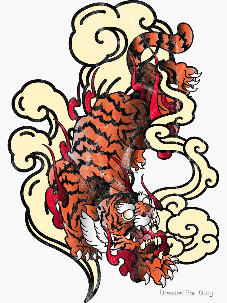 Chinese tiger Art Print by Simo Gomes | Society6