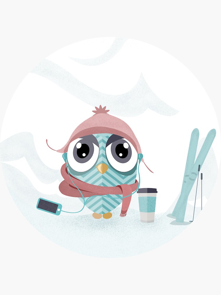 Owl gone skiing by mirunasfia