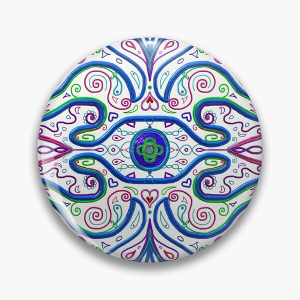 Item preview, Psychedelic Eye Linear Symmetry Pattern designed and sold by Deborah Camp.