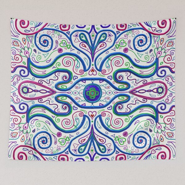 Item preview, Psychedelic Eye Linear Symmetry Pattern designed and sold by Deborah Camp.