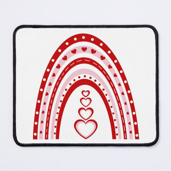 Item preview, Red and Pink Love Valentine Boho Rainbow (White) designed and sold by Gsallicat.