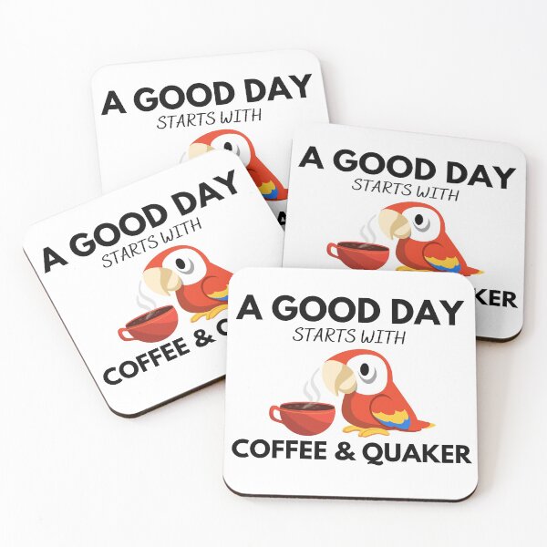 Item preview,  Good Day Coffee And Quaker Blue And Yellow Macaw Bird T-Shirt designed and sold by world-of-things.