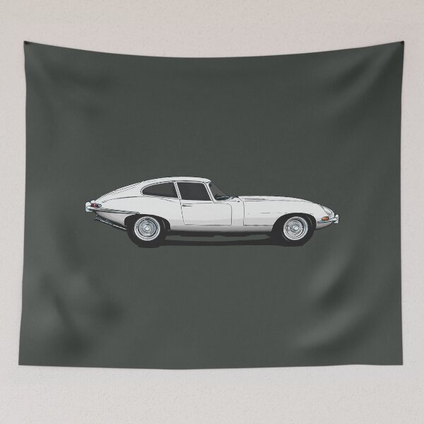 Item preview, Vintage British Sports car on the move - Side view designed and sold by ApexFibers.