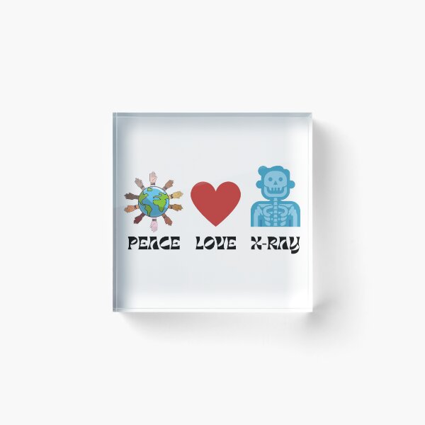 Item preview, Peace Love X-Ray Radiology Tech Gifts For Men Women Rad RTR T-Shirt designed and sold by world-of-things.
