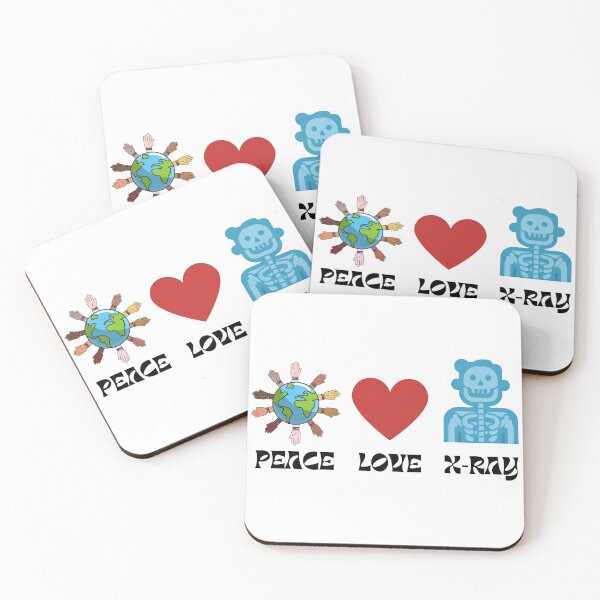 Item preview, Peace Love X-Ray Radiology Tech Gifts For Men Women Rad RTR T-Shirt designed and sold by world-of-things.
