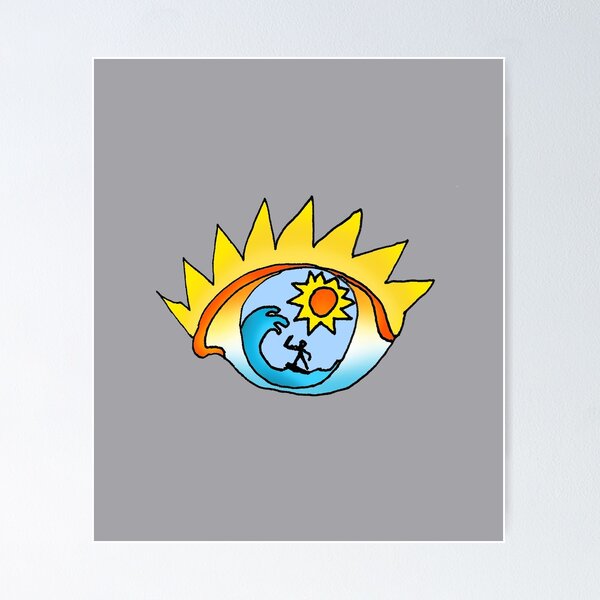 Item preview, Eye, surf good wave sun positive, art by Miguel Matos Official designed and sold by MiguelMatosArt.